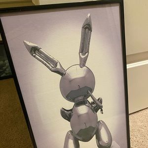JEFF KOONS 92 M Rabbit Canvas Print